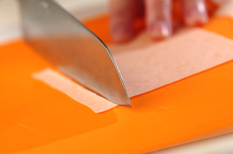 リボンリースサラダの下準備3