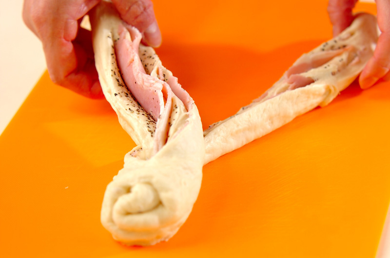 ベーコン&ペッパー食パンの作り方の手順10