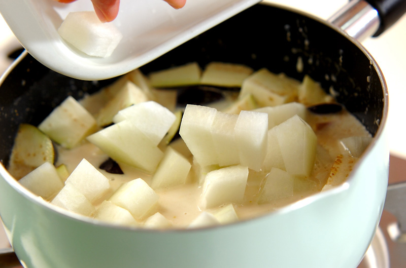 冷やしグリーンカレーのフォーの作り方1