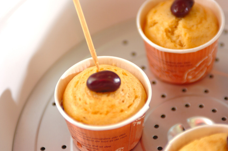 黒豆の黒糖蒸しケーキの作り方4