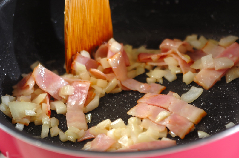 ソラ豆の簡単コーンリゾットの作り方の手順4