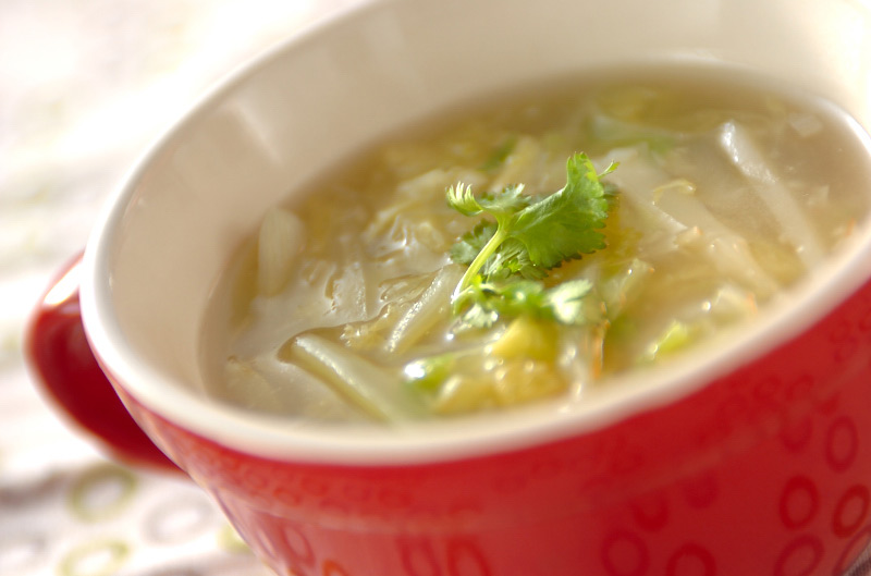 白菜のショウガスープ レシピ 作り方 E レシピ 料理のプロが作る簡単レシピ