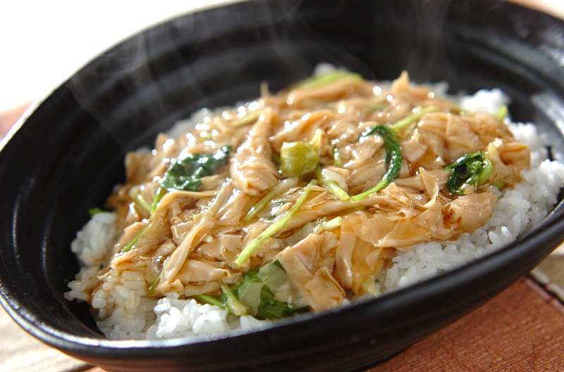 あんかけ湯葉丼 レシピ 作り方 E レシピ 料理のプロが作る簡単レシピ