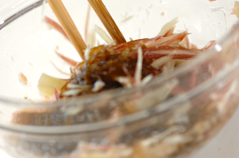もずくとカニの酢の物の作り方2