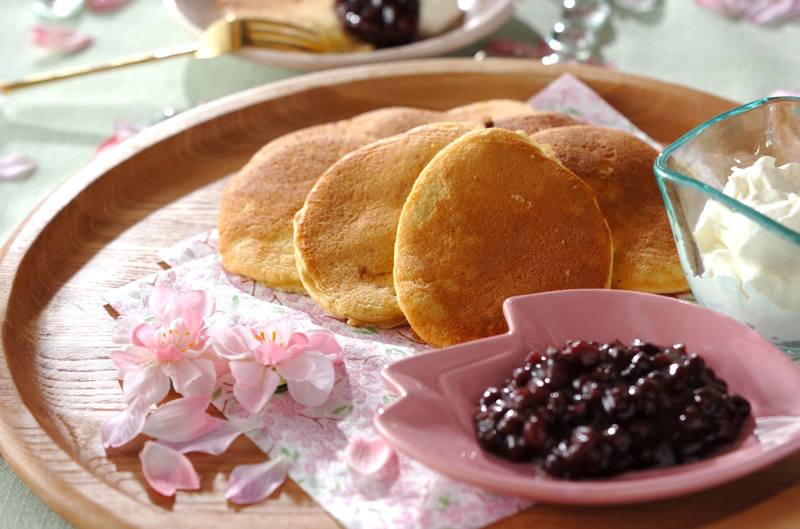 桜パンケーキ レシピ 作り方 E レシピ 料理のプロが作る簡単レシピ