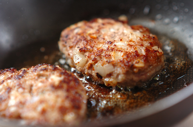 前日準備で朝ラクハンバーグ弁当の作り方1