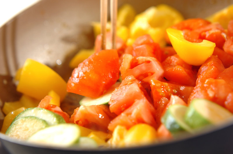 夏野菜のナスドレッシングの作り方2