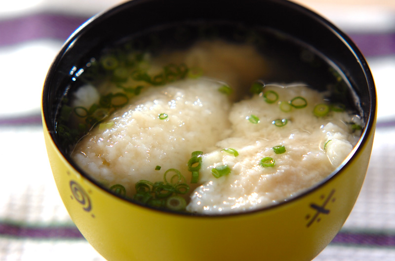落とし大和芋のスープのレシピ 作り方 E レシピ 料理のプロが作る簡単レシピ
