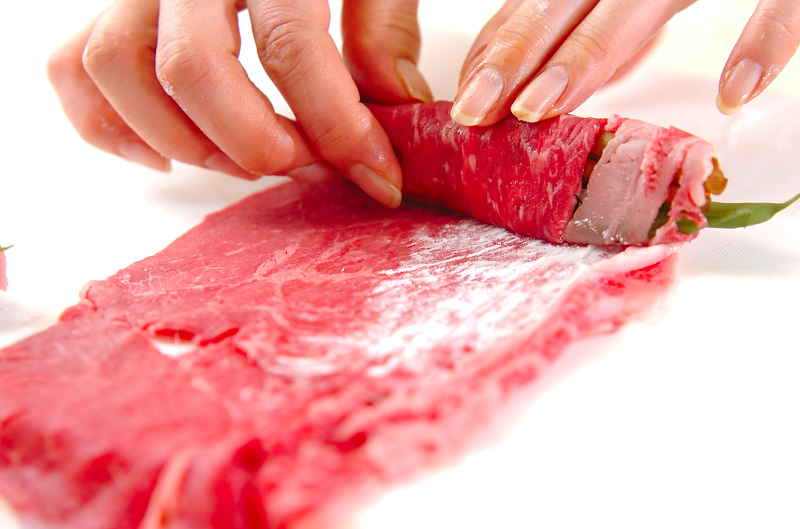 牛肉のお祝いロールの作り方の手順3