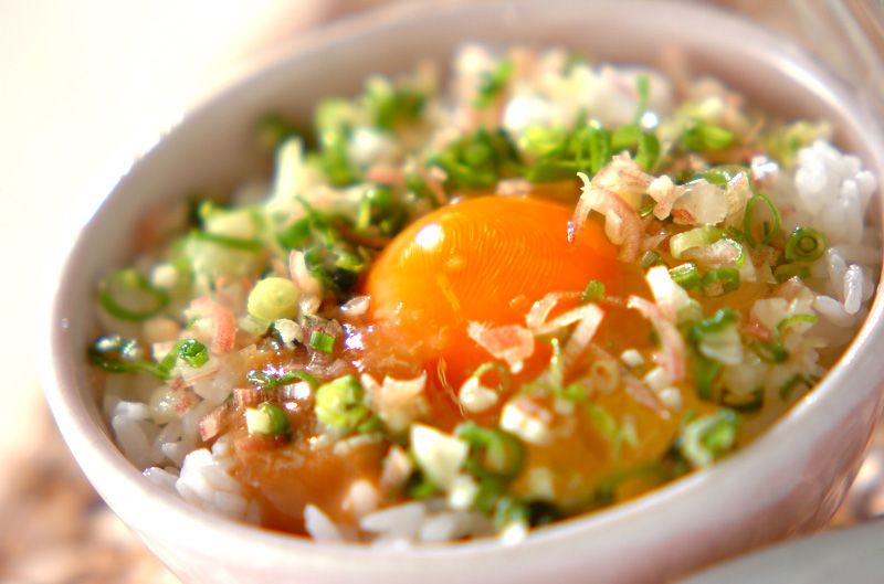 薬味みそのせ卵がけご飯のレシピ 作り方 E レシピ 料理のプロが