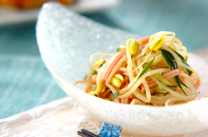 豆モヤシの中華サラダ 副菜 レシピ 作り方 E レシピ 料理のプロが作る簡単レシピ