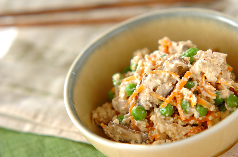 レンジ調理で 木綿豆腐の簡単白和え 副菜 レシピ 作り方 E レシピ 料理のプロが作る簡単レシピ