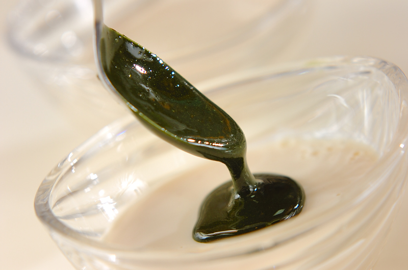 大人の抹茶豆乳かんの作り方の手順4