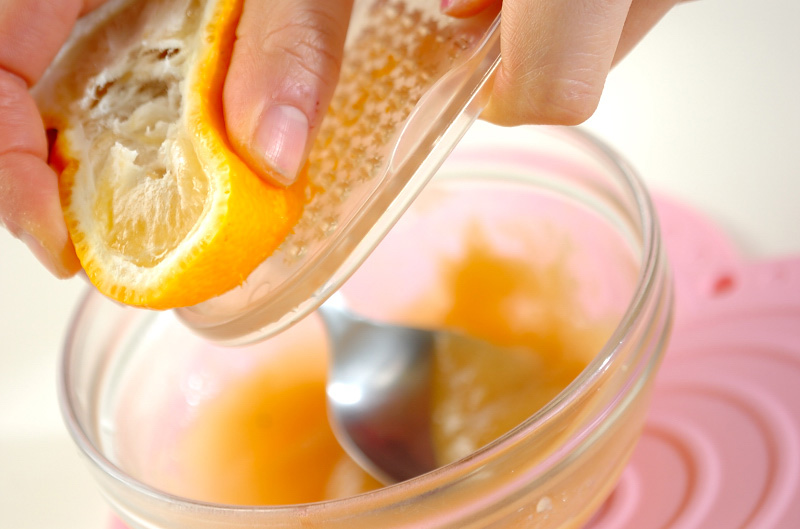 豆腐のユズみそ焼きの下準備2