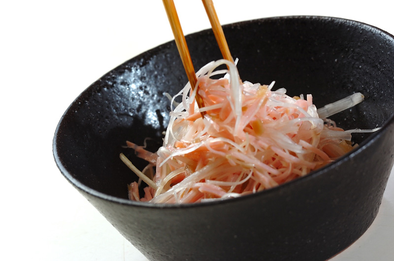 白髪ネギとハムの中華風サラダの作り方2