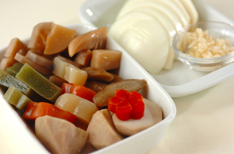 お煮しめの和風カレーライスの作り方1