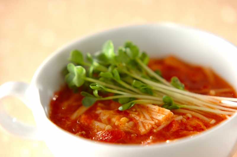 トマト入り中華スープ