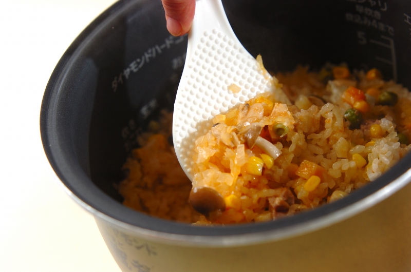 炊き込みチキンライスの作り方の手順6
