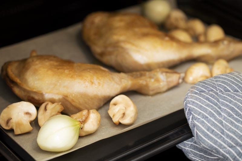 ホワイトソースのローストチキンの作り方6