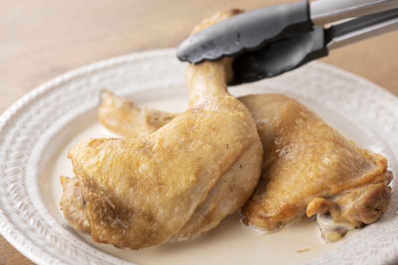 ホワイトソースのローストチキンの作り方7