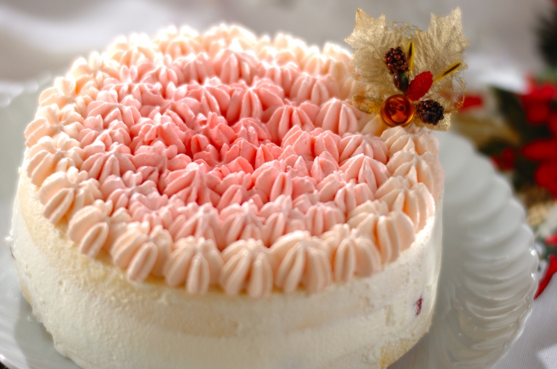 オンブルケーキ グラデーションケーキ レシピ 作り方 E レシピ 料理のプロが作る簡単レシピ