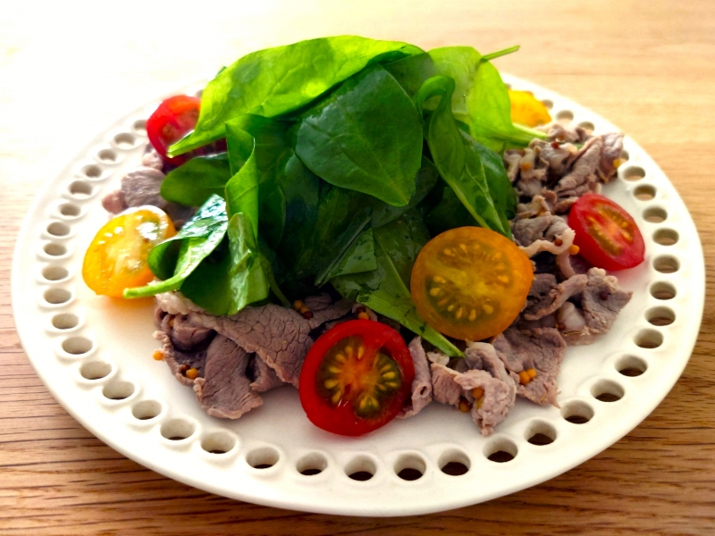 ラムしゃぶマスタード和え