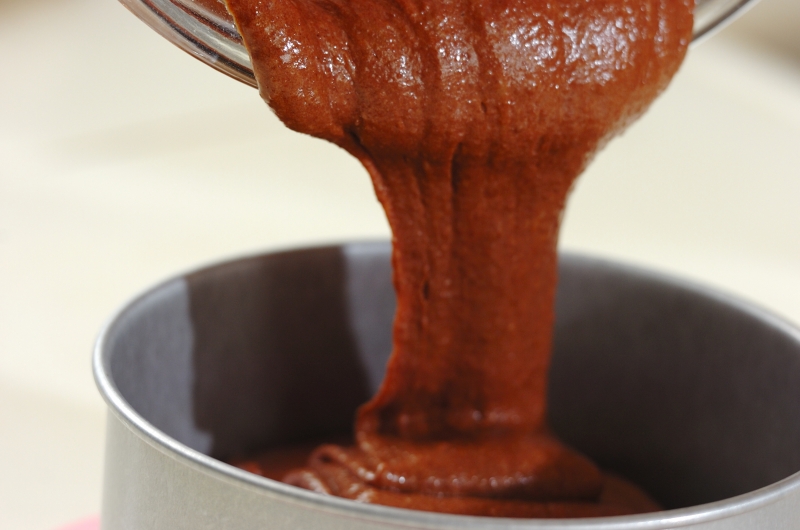 お豆腐クリームのバナナチョコレートケーキの作り方3