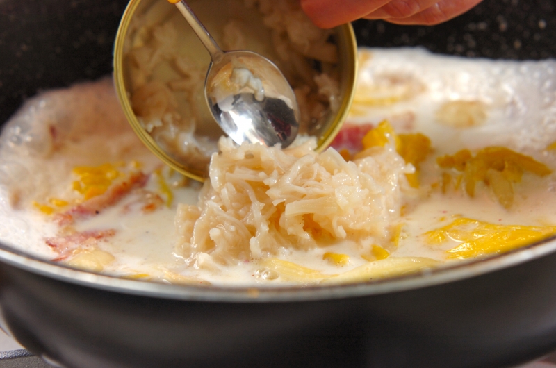 とろーりあたたか白菜のクリーム煮の作り方の手順3