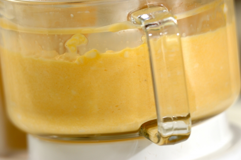 エンドウ豆入りふわふわ卵サンドの下準備2