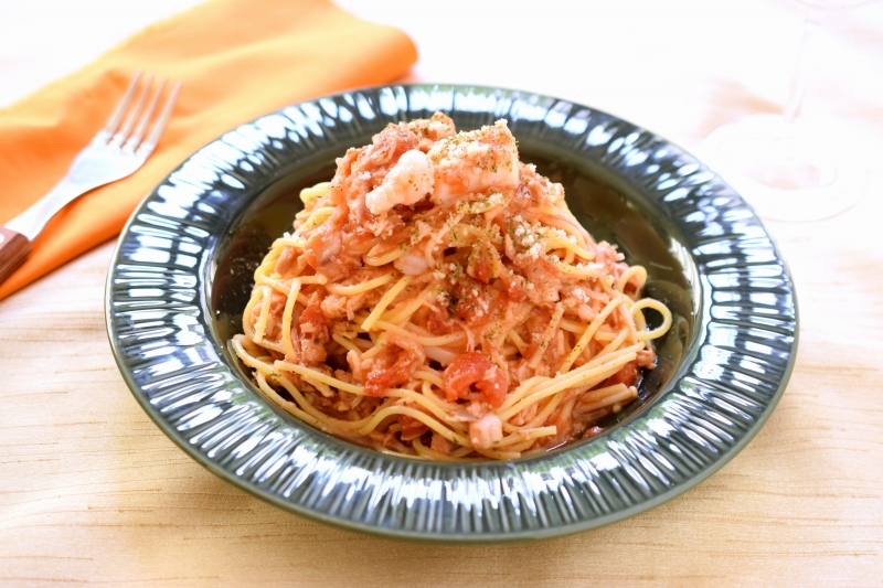 ノンオイルのヘルシーツナトマトスパゲティの作り方4