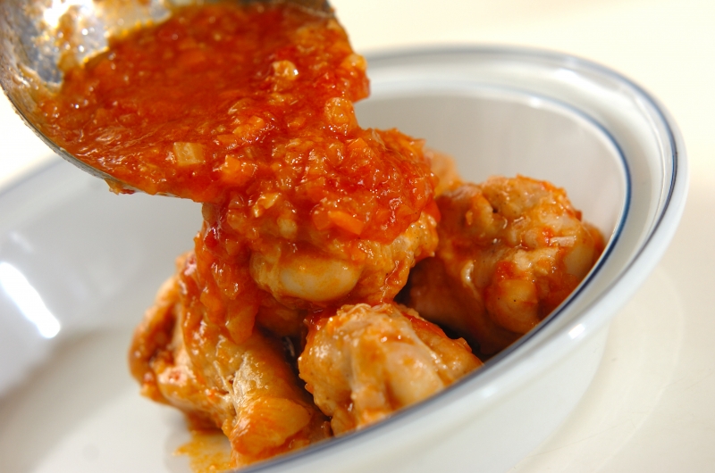 鶏手羽元のやわらかトマト煮の作り方の手順7