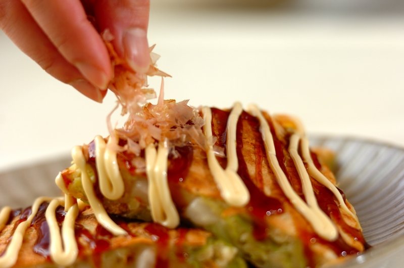 めんたい餅お好み焼きの作り方の手順4