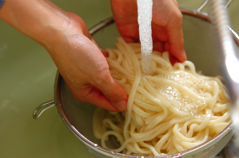 サッパリ冷しゃぶうどんの作り方の手順7