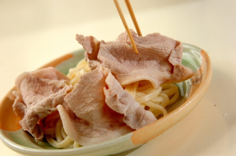 サッパリ冷しゃぶうどんの作り方の手順8