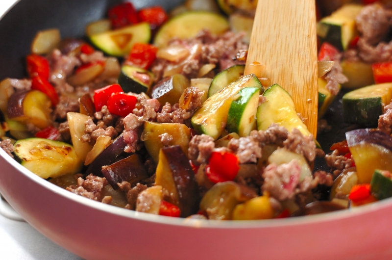 夏野菜のスピードカレーの作り方4