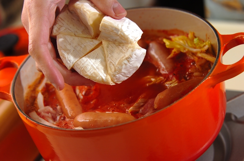 カマンベール鍋の作り方3