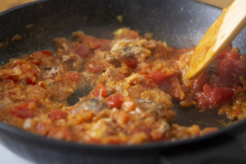 水なし！サバ缶とカレーパウダーで作る鯖カレーby 金子奈央さんの作り方3