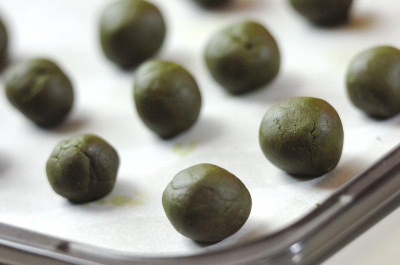 抹茶のポルボローネの作り方3