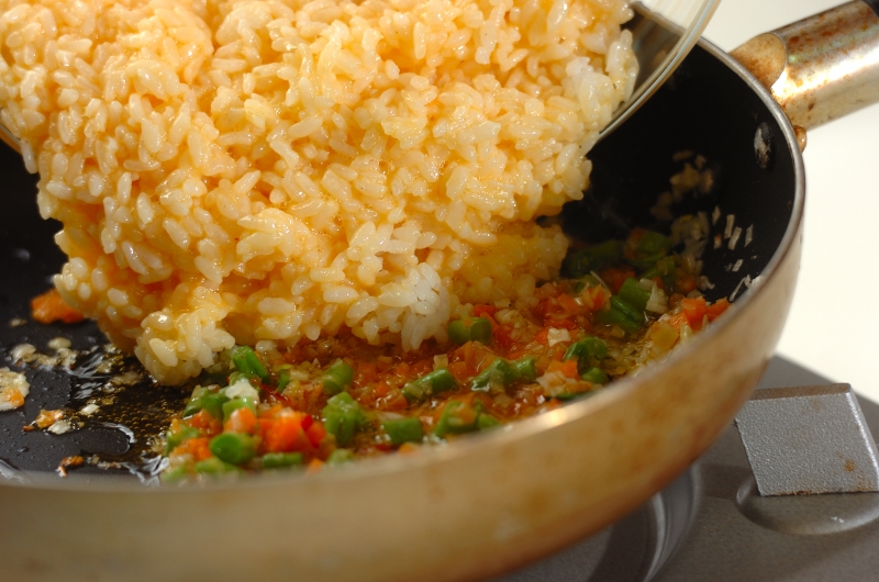 焼豚入りチャーハンの作り方の手順4