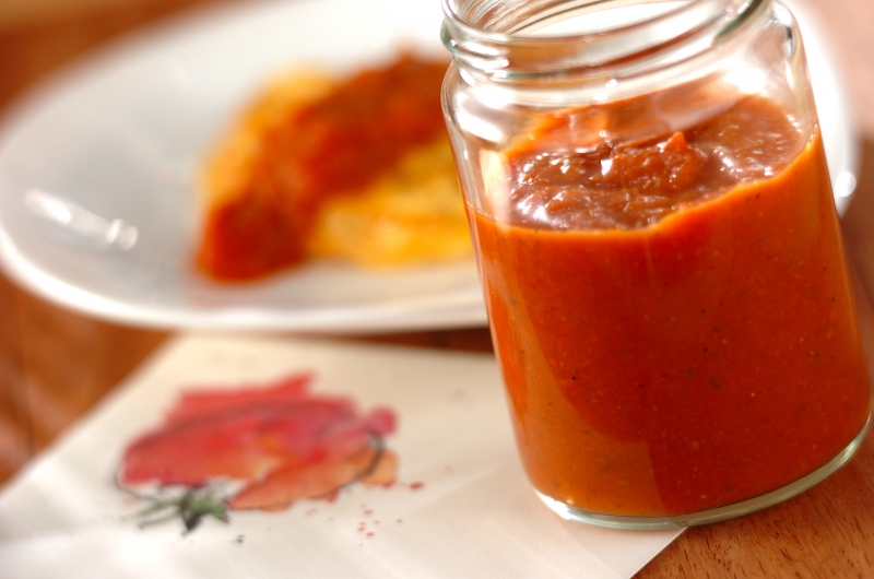 生トマトで作る粗びきケチャップ レシピ 作り方 E レシピ 料理のプロが作る簡単レシピ
