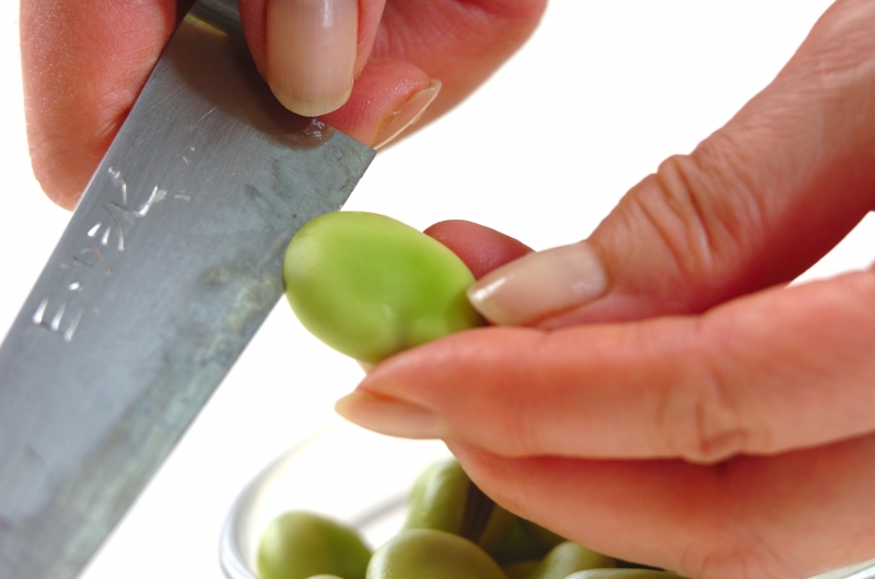 ソラ豆入りポテトサラダの下準備2