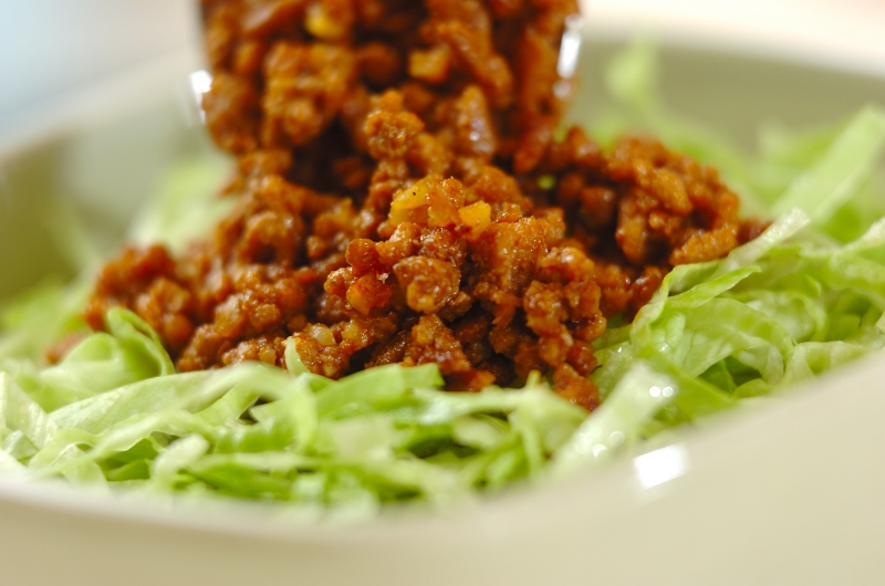 タコライス丼の作り方の手順3