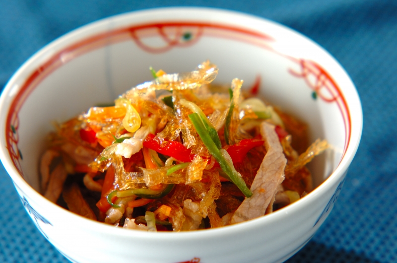 糸寒天の中華サラダ 副菜 レシピ 作り方 E レシピ 料理のプロが作る簡単レシピ