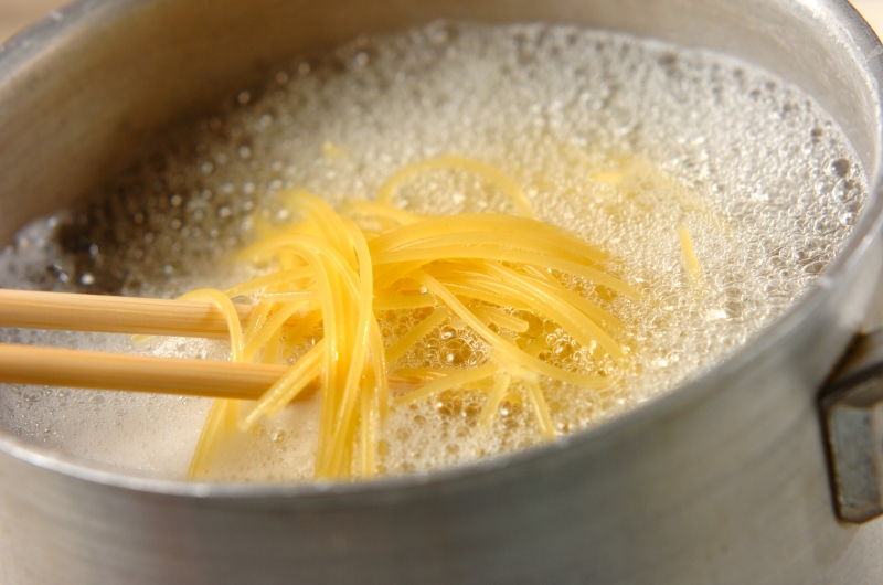 サンマのパスタの作り方の手順4