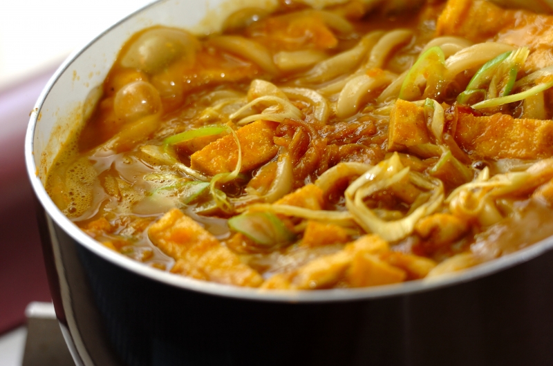 カレーうどんの作り方の手順3