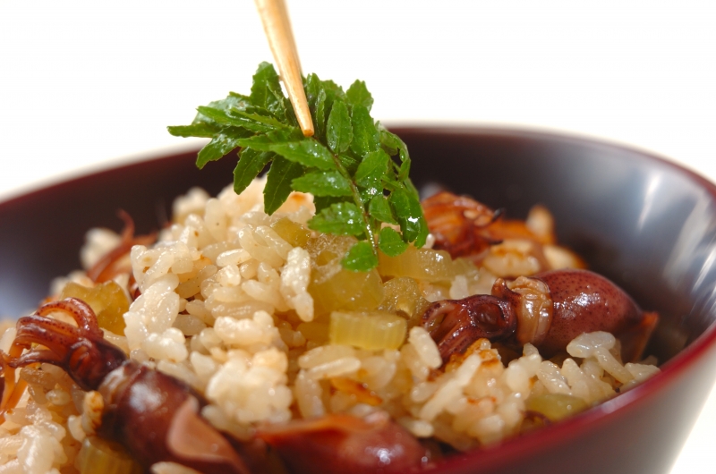 ホタルイカとフキの炊き込みご飯の作り方3