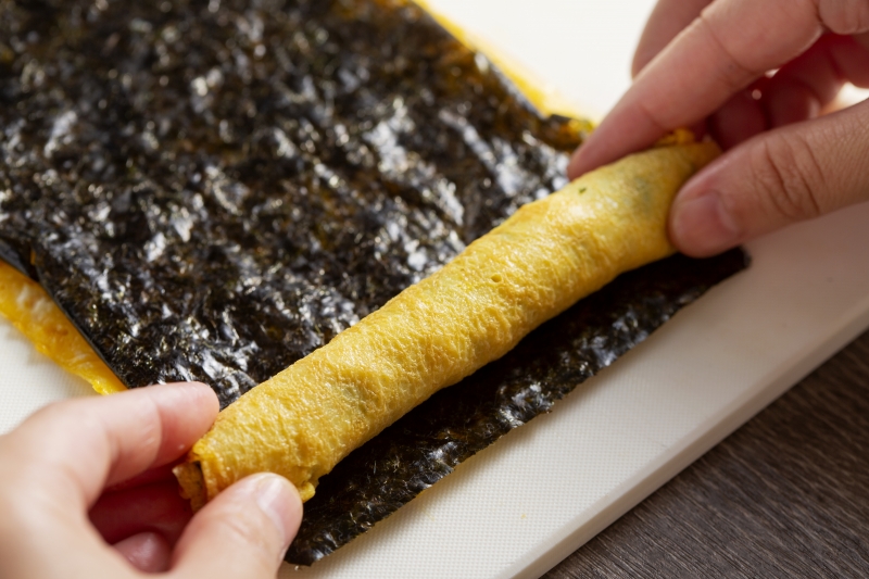 くるくる海苔卵焼きの作り方の手順6
