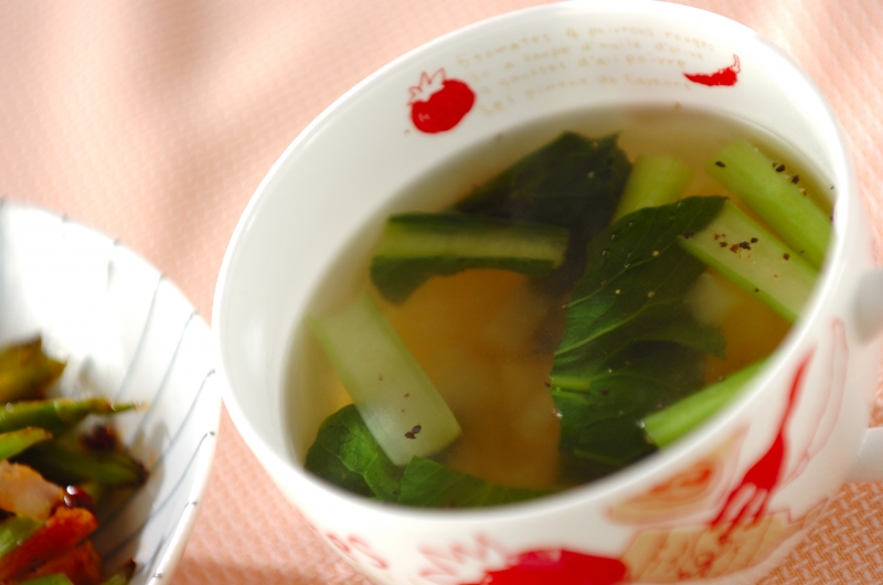 大根と小松菜のスープ