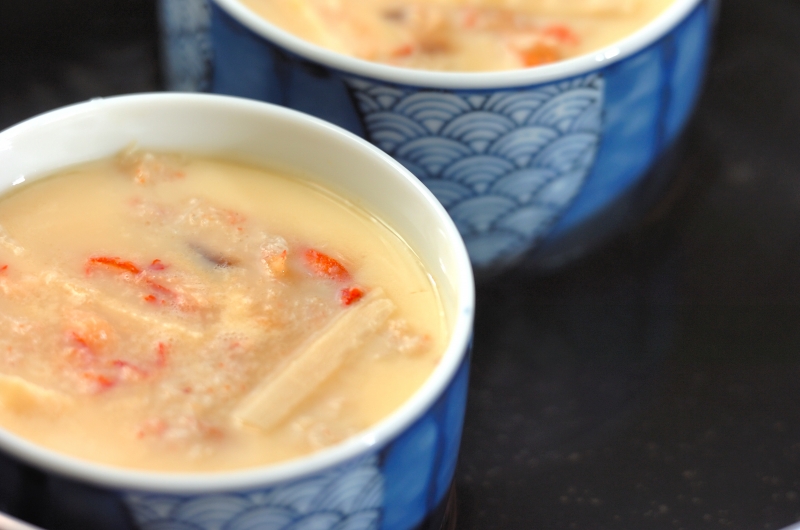 中華カニ玉風茶碗蒸しの作り方の手順7