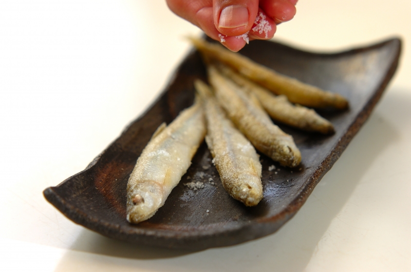 ワカサギの唐揚げの作り方の手順4